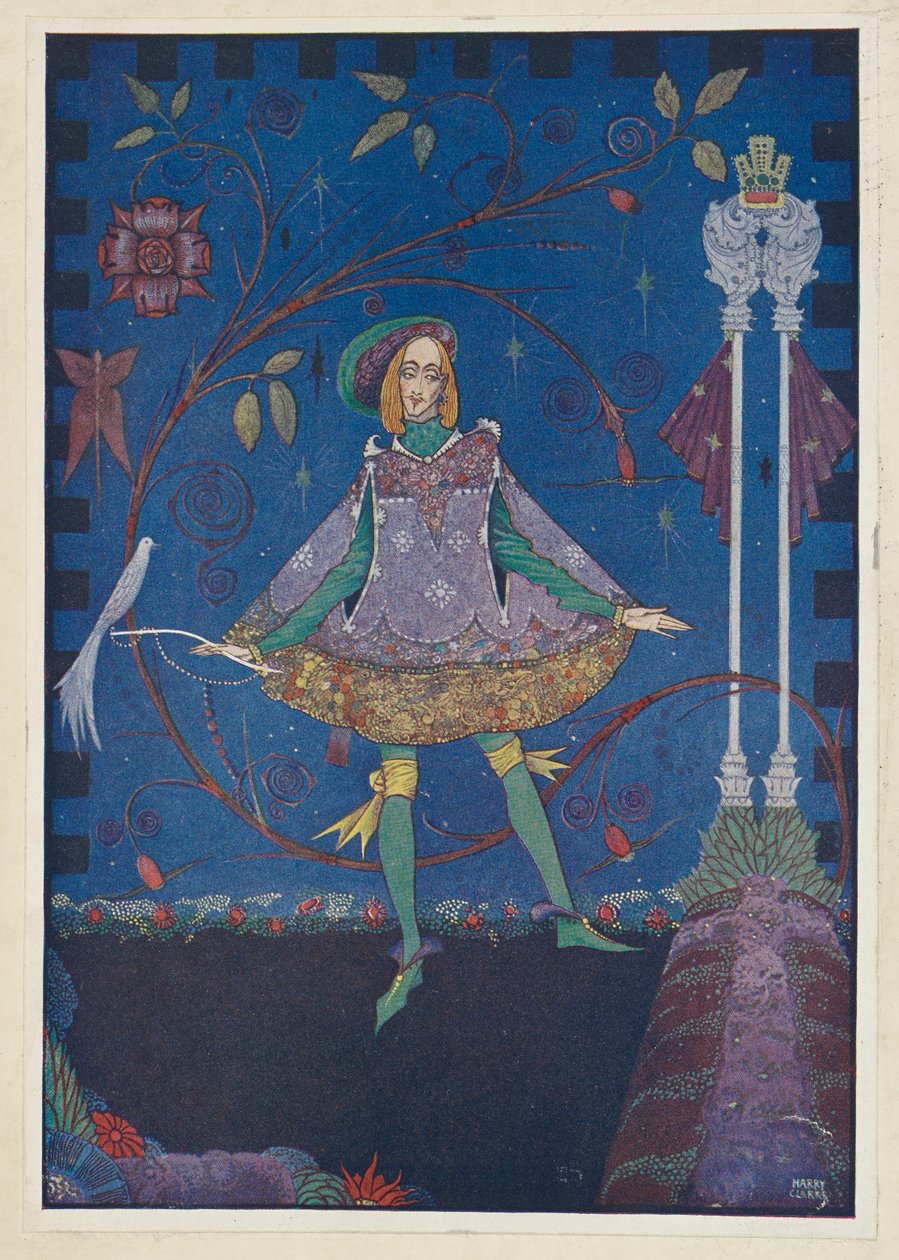 De Varkenshoeder. Op het graf van de vader van de Prins groeide een rozenstruik, illustratie uit 