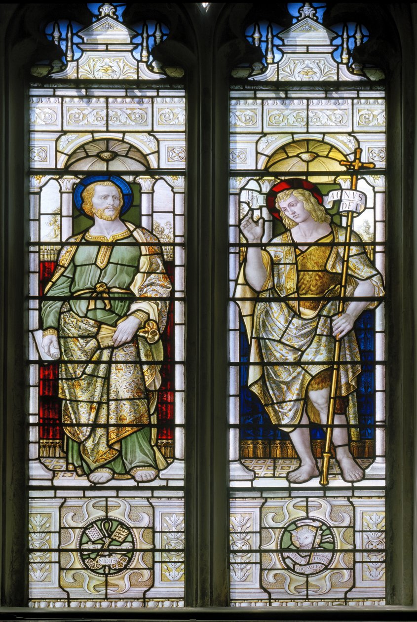 Sint Petrus en Johannes de Doper door Harry Ellis Wooldridge