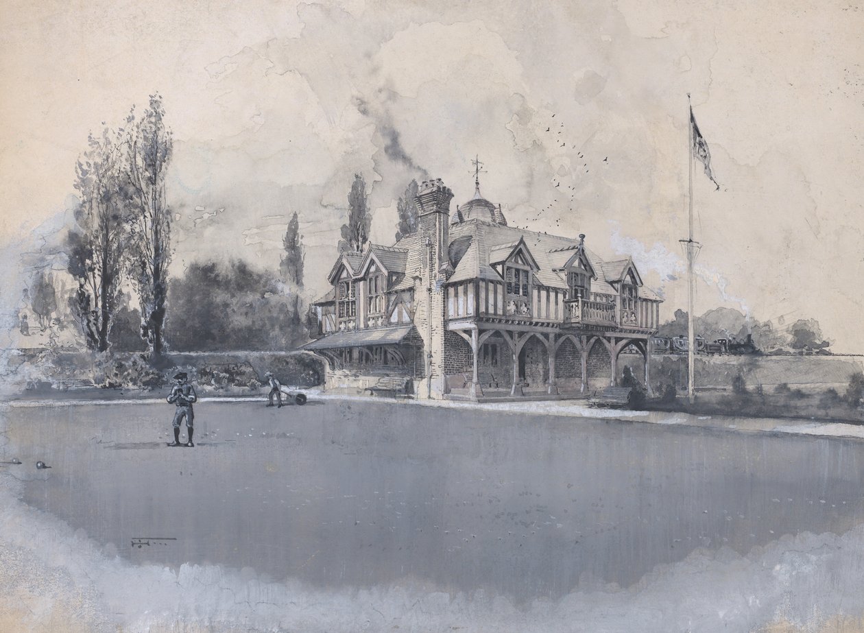 De atletiekclub in Bowling Green door Harry Fenn