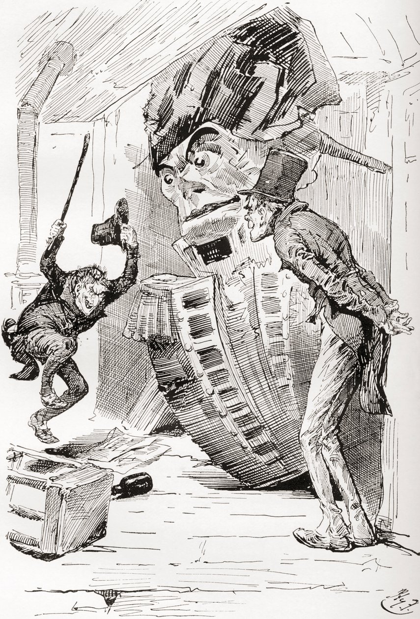 Illustratie voor De Oude Curiositeitenwinkel van Charles Dickens door Harry Furniss