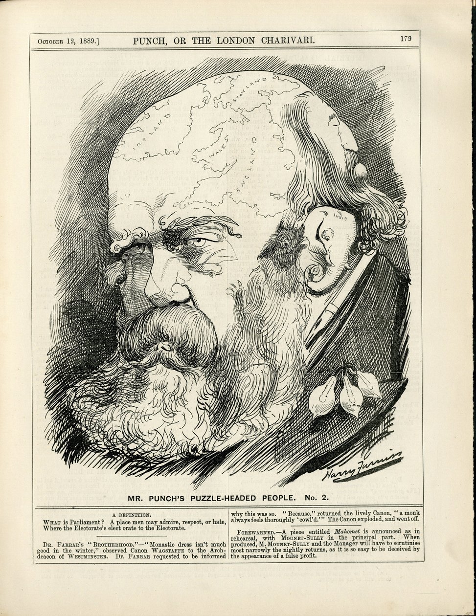 Illustratie van Harry Furniss (1854-1925) in Punch door Harry Furniss