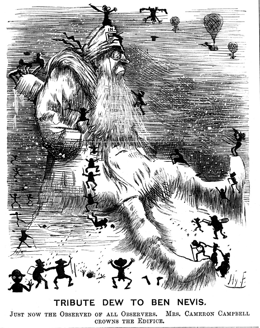 Hulde aan Ben Nevis, 1883 door Harry Furniss