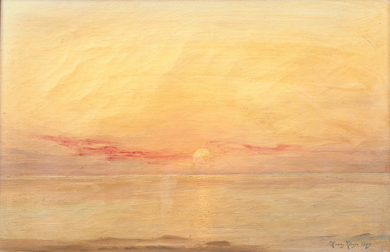 Zonsondergang, Skagen door Harry Kluge