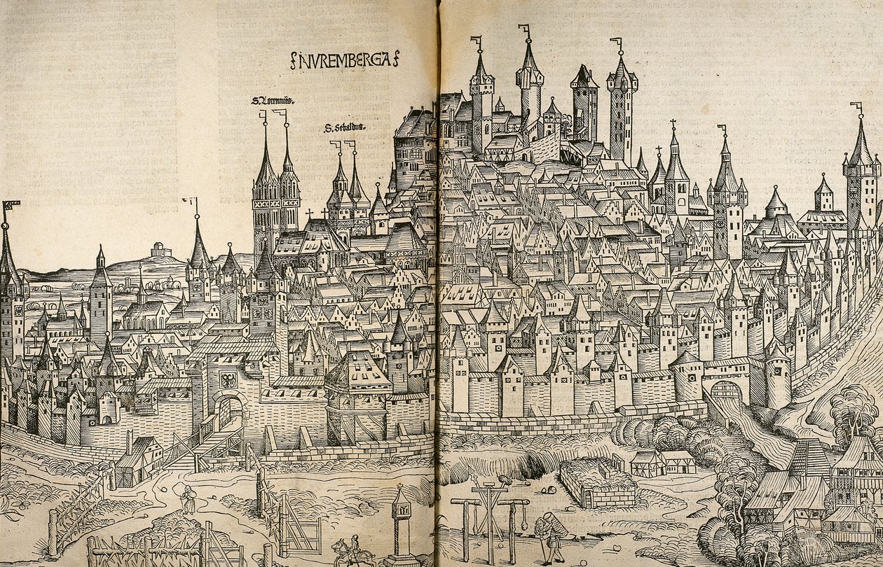 Neurenberg, Duitsland door Hartmann Schedel