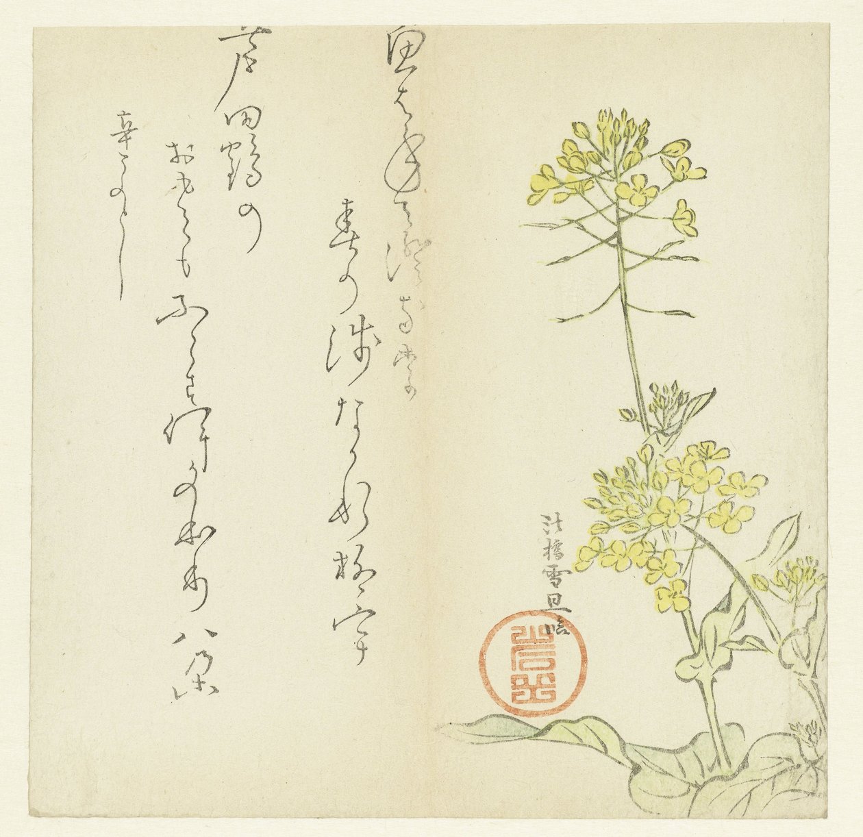 Bloemen door Hasegawa Settan