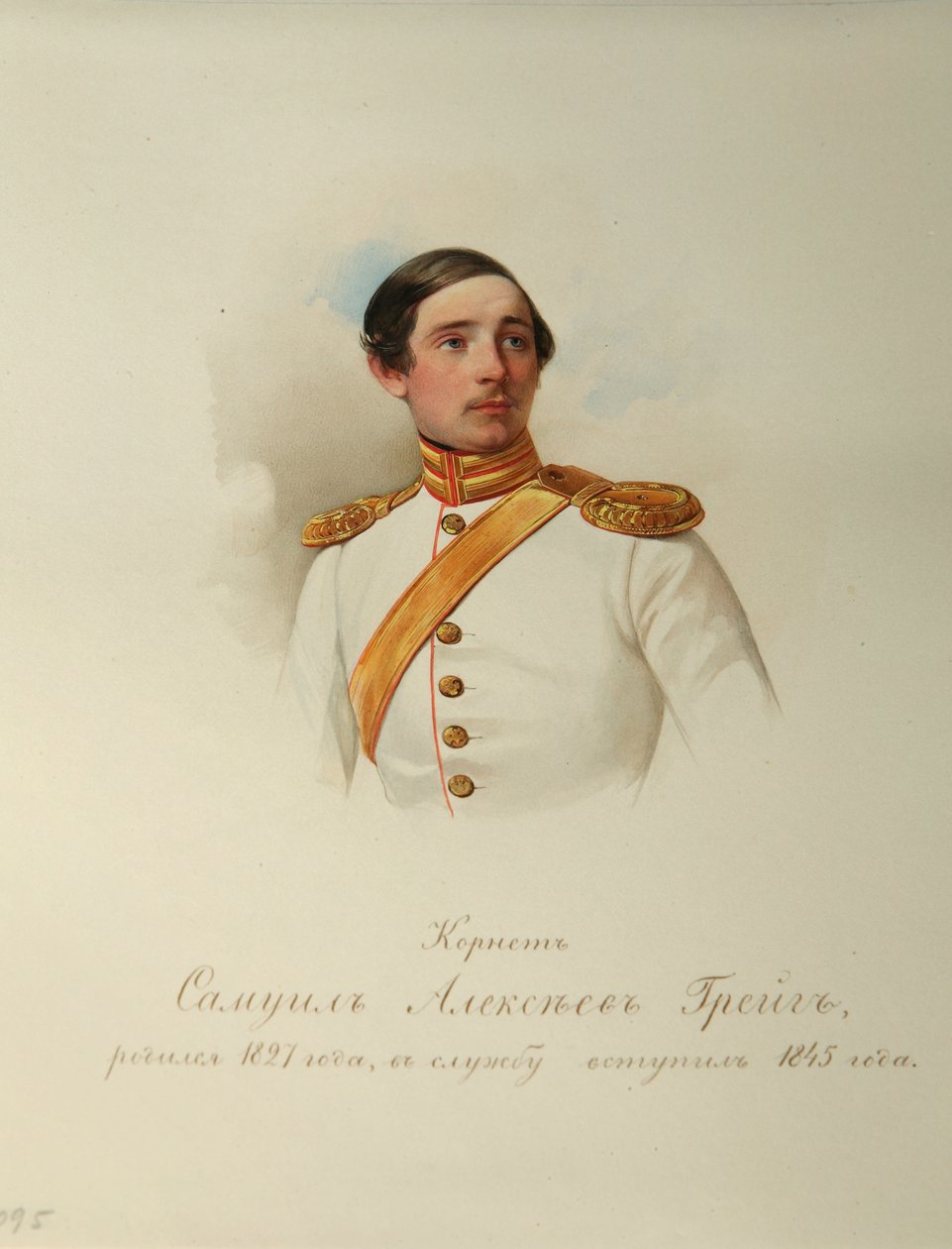 Portret van Samuil Alexeyevich Greig Uit het Album van de Keizerlijke Paardengarde door Hau