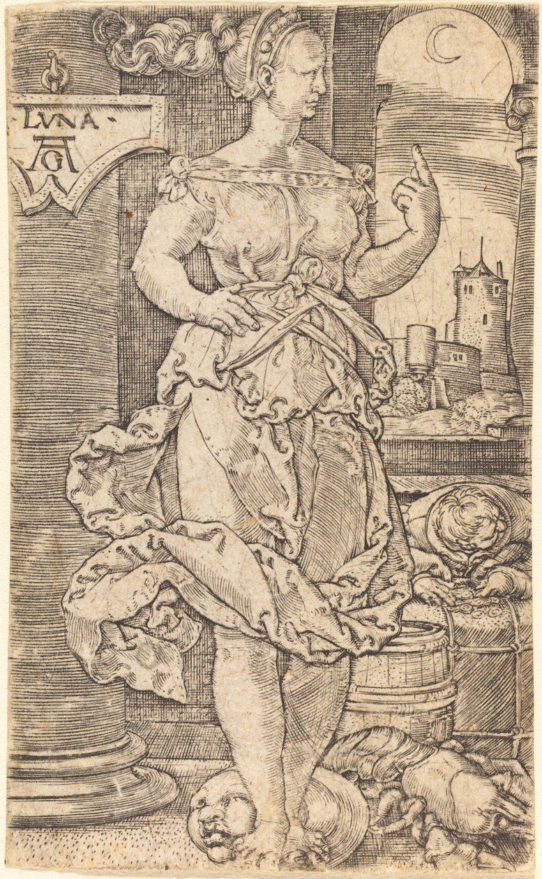 Luna door Heinrich Aldegrever
