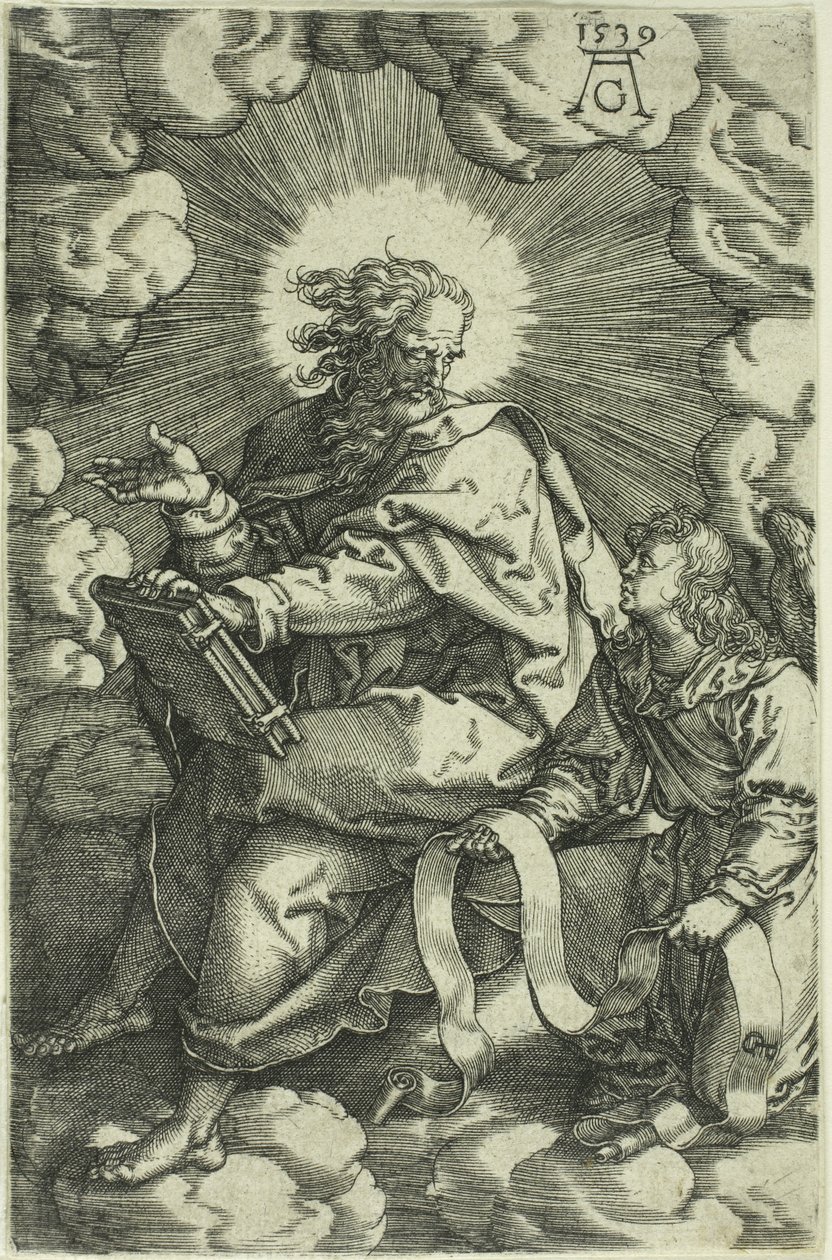 Mattheüs, uit De Vier Evangelisten door Heinrich Aldegrever