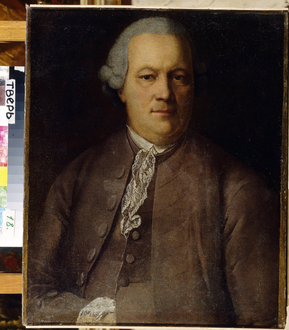 Portret van A. von Berg door Heinrich Buchholtz