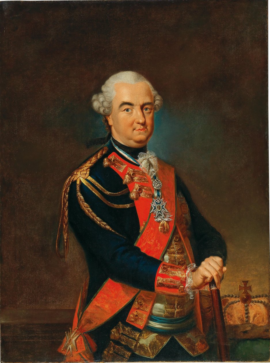 Portret van Charles Theodore, keurvorst van Beieren, graaf paltsgraaf van de Rijn, 2e helft 18e eeuw door Heinrich Carl Brandt