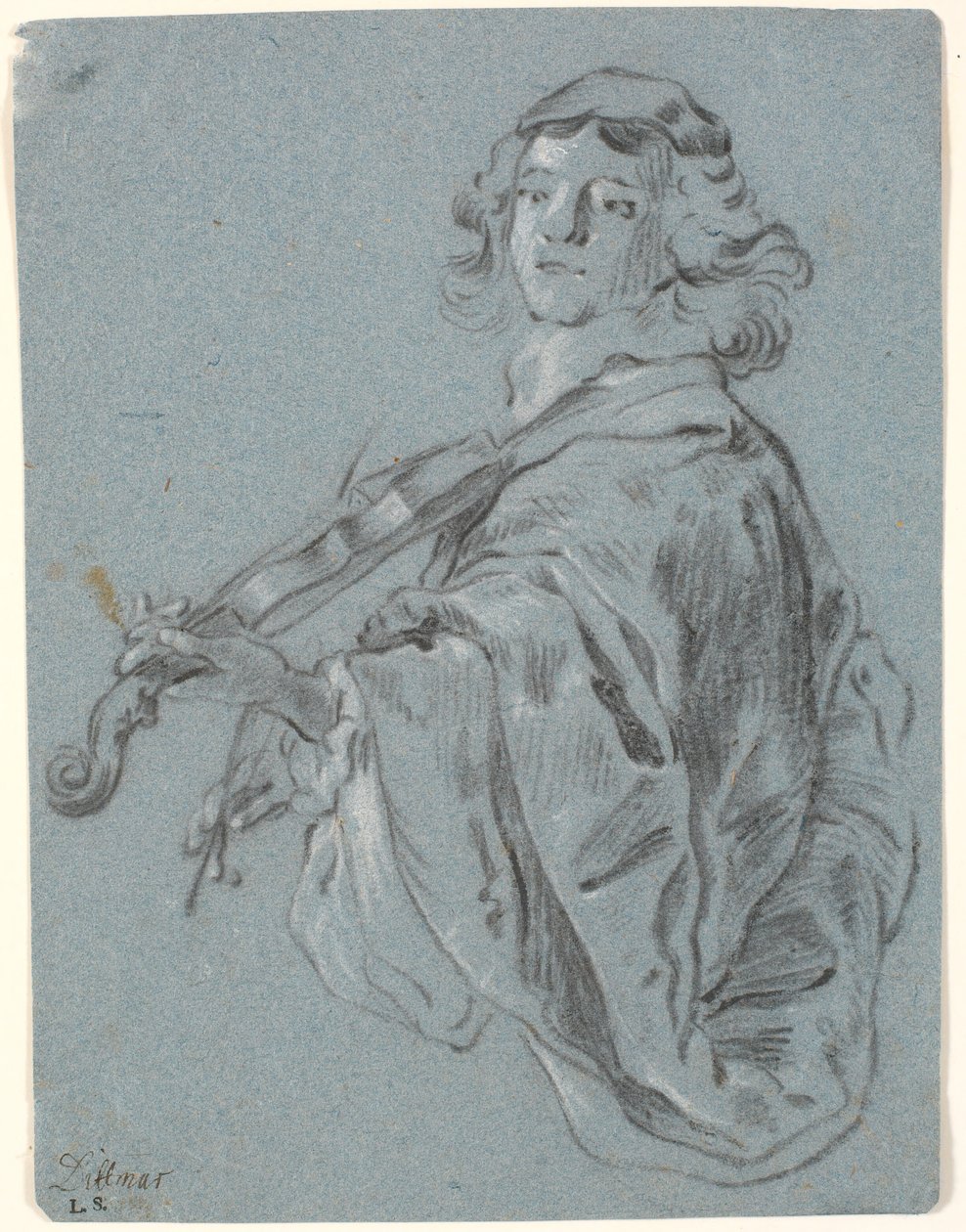 Jonge violist door Heinrich Dittmers