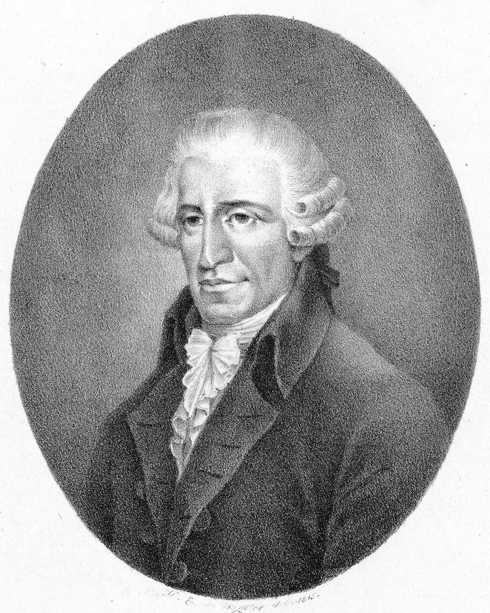 Afgebeelde persoon:  Joseph Haydn door Heinrich Eduard Winter