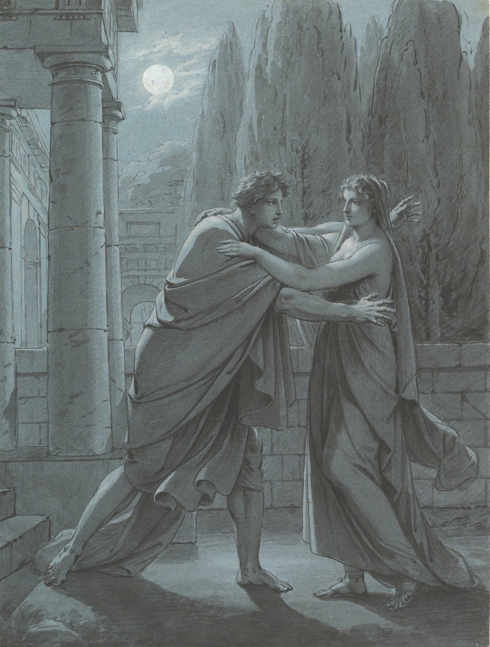 Lais Verrast Aristippus, ca. 1801 door Heinrich Friedrich Füger
