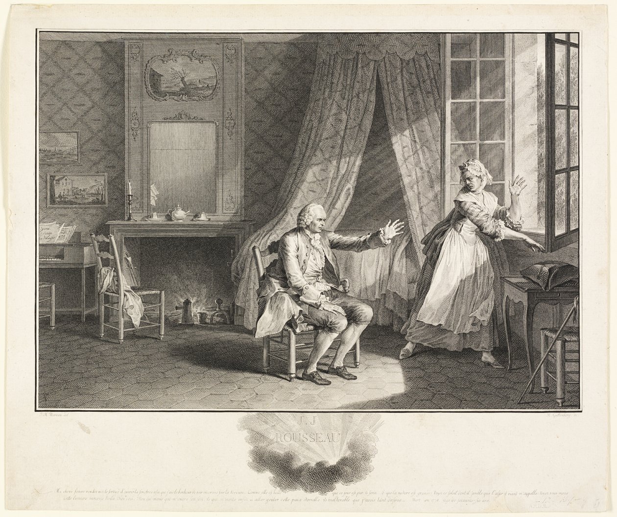 De Laatste Woorden van Jean Jacques Rousseau door Heinrich Guttenberg