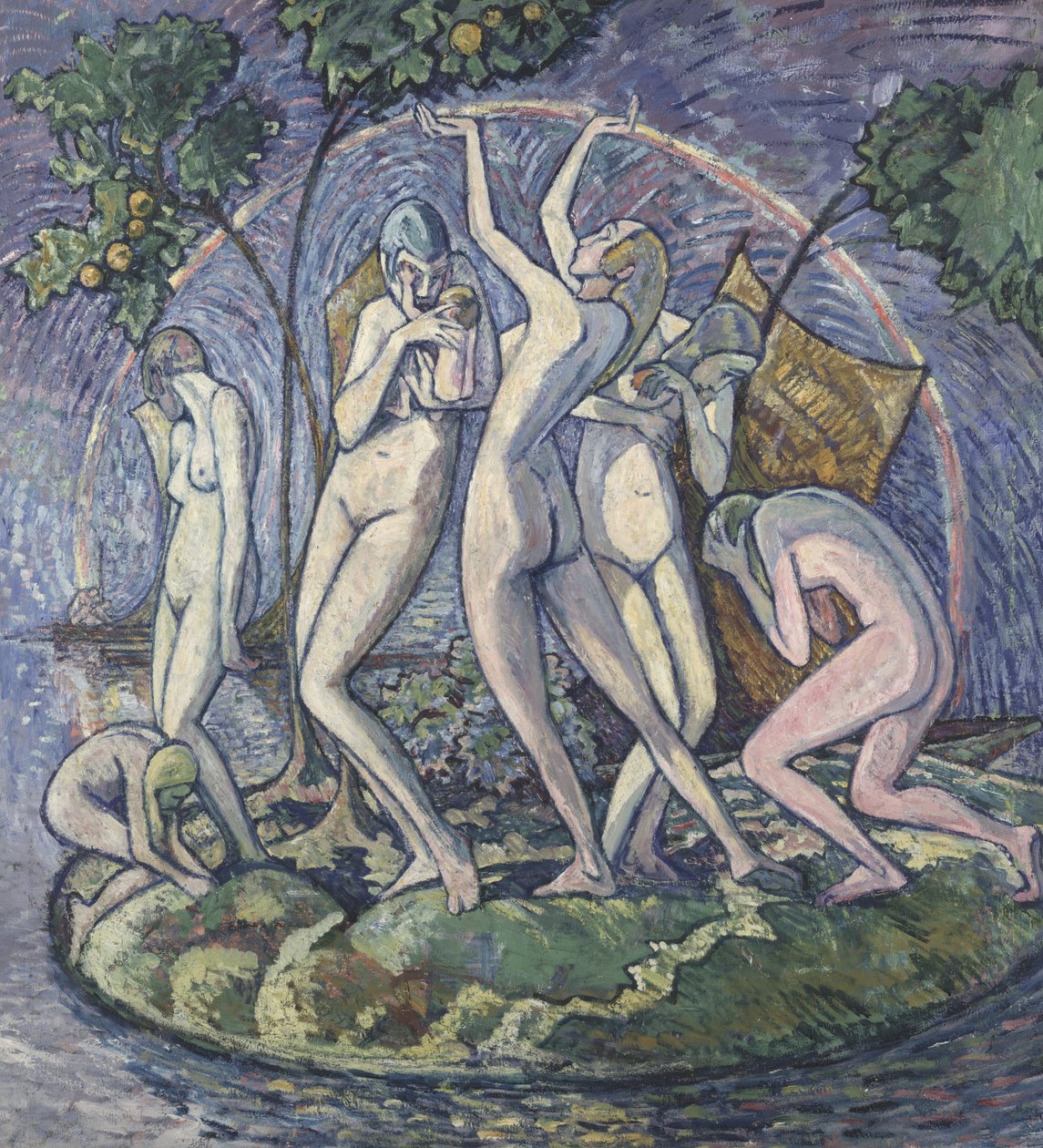 Het eiland van vrede door Heinrich Vogeler