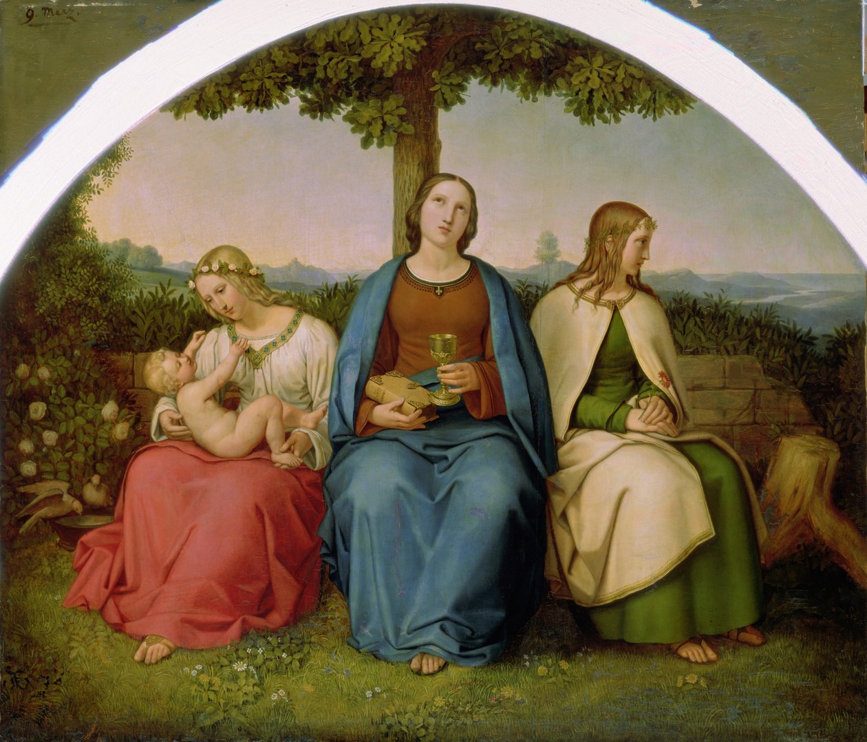 Geloof, Hoop en Liefde, 1819 door Heinrich Maria von Hess
