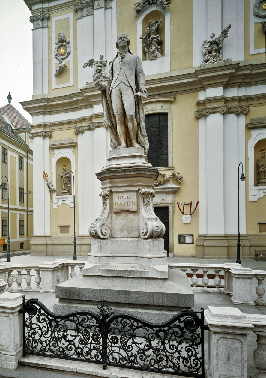 Monument ter ere van de Oostenrijkse componist Franz Joseph Haydn (1732-1809) gemaakt door Heinrich Nitter (1844-1892) 1887 Wenen, Oostenrijk door Heinrich Natter