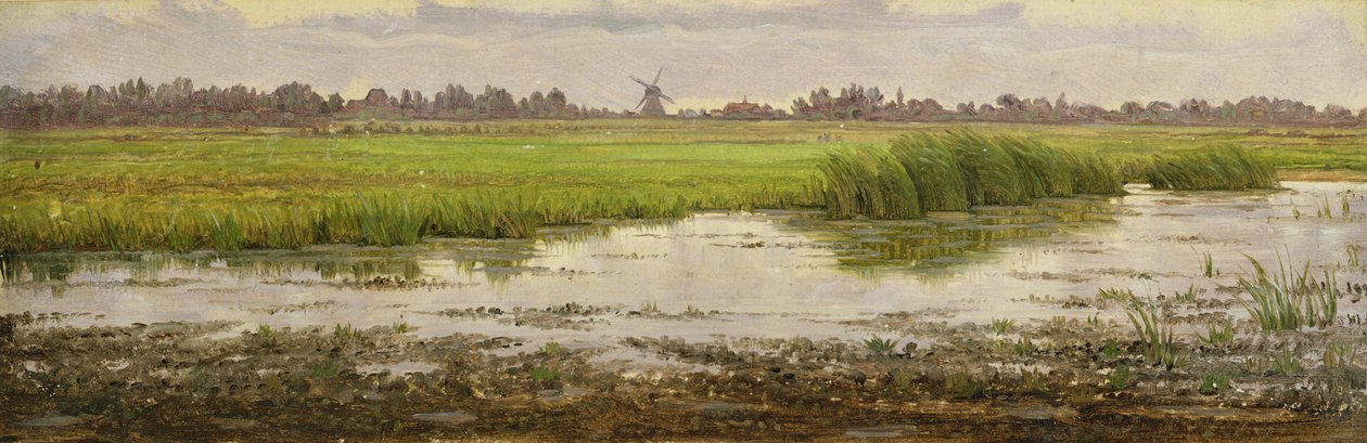 De bovenloop van de Alster, c.1834-35 door Heinrich Stuhlmann