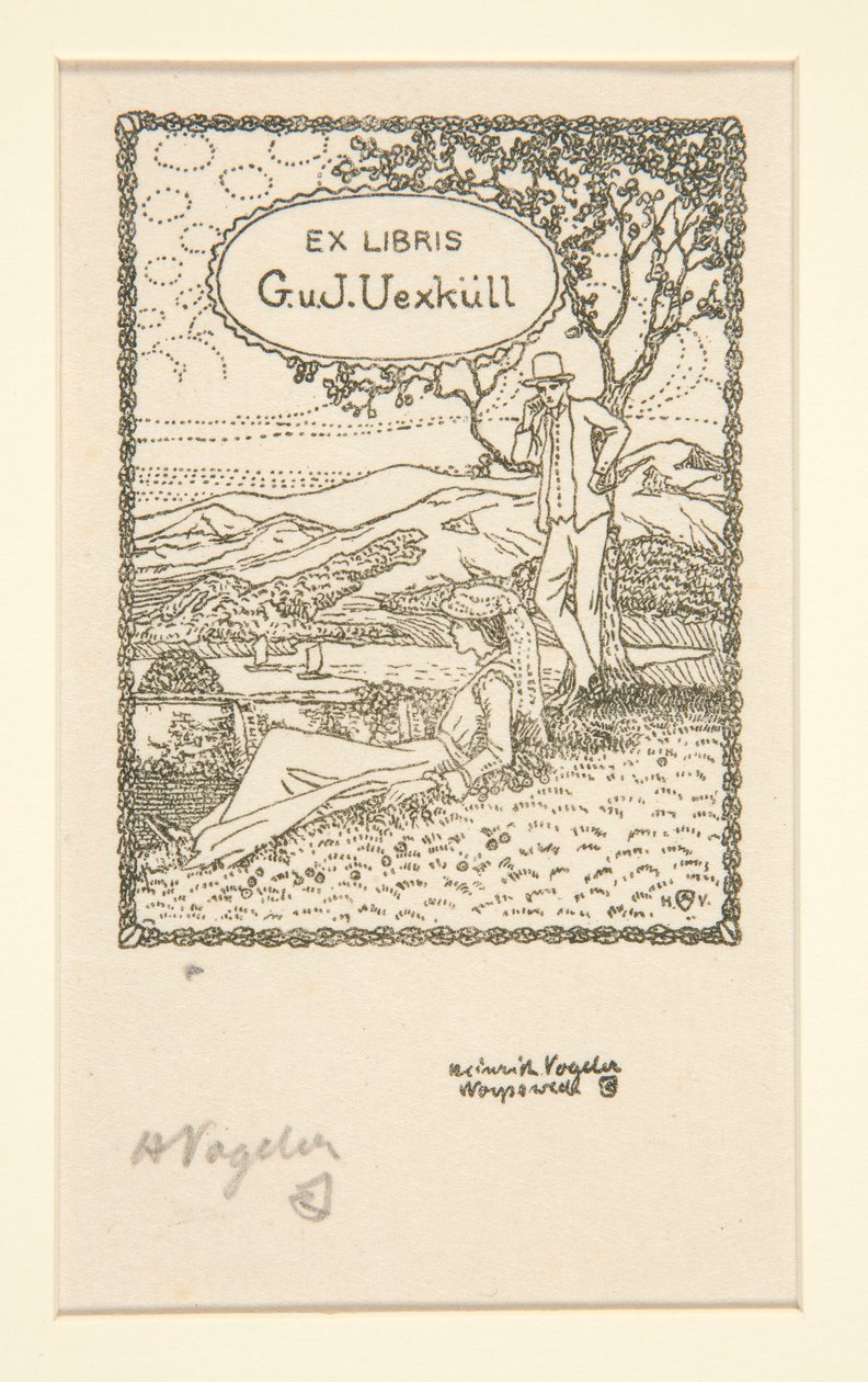 Boekplaten door Heinrich Vogeler