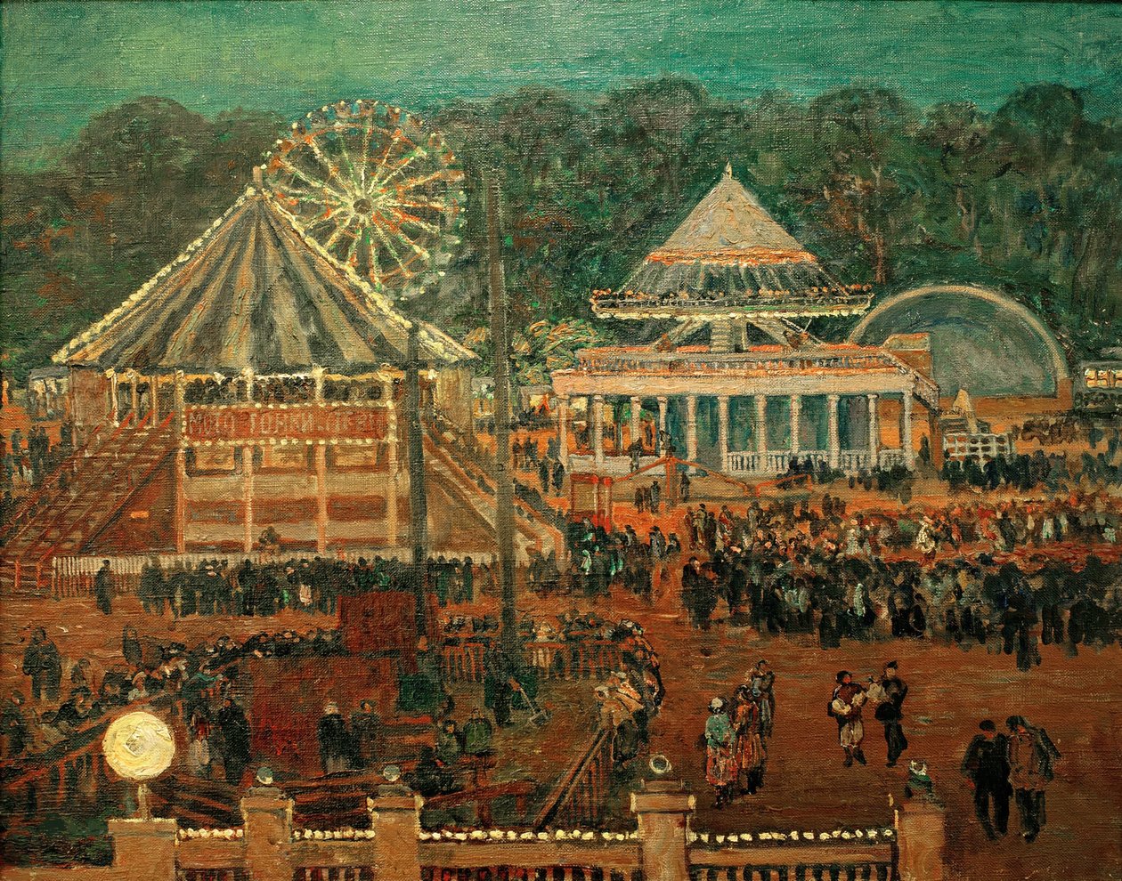 Gorky Central Park van Cultuur en Vrije Tijd, 1933 door Heinrich Vogeler