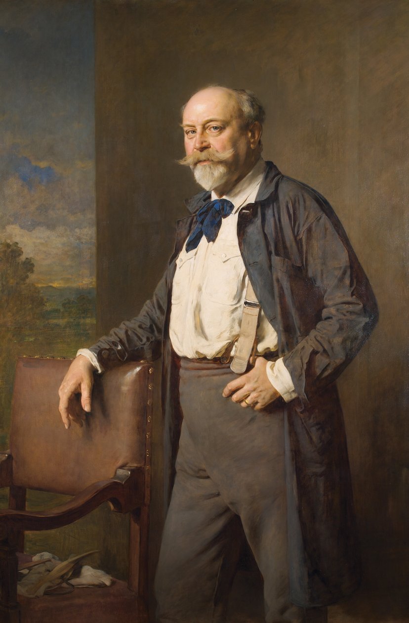 De beeldhouwer Rudolf Weyr door Heinrich von Angeli