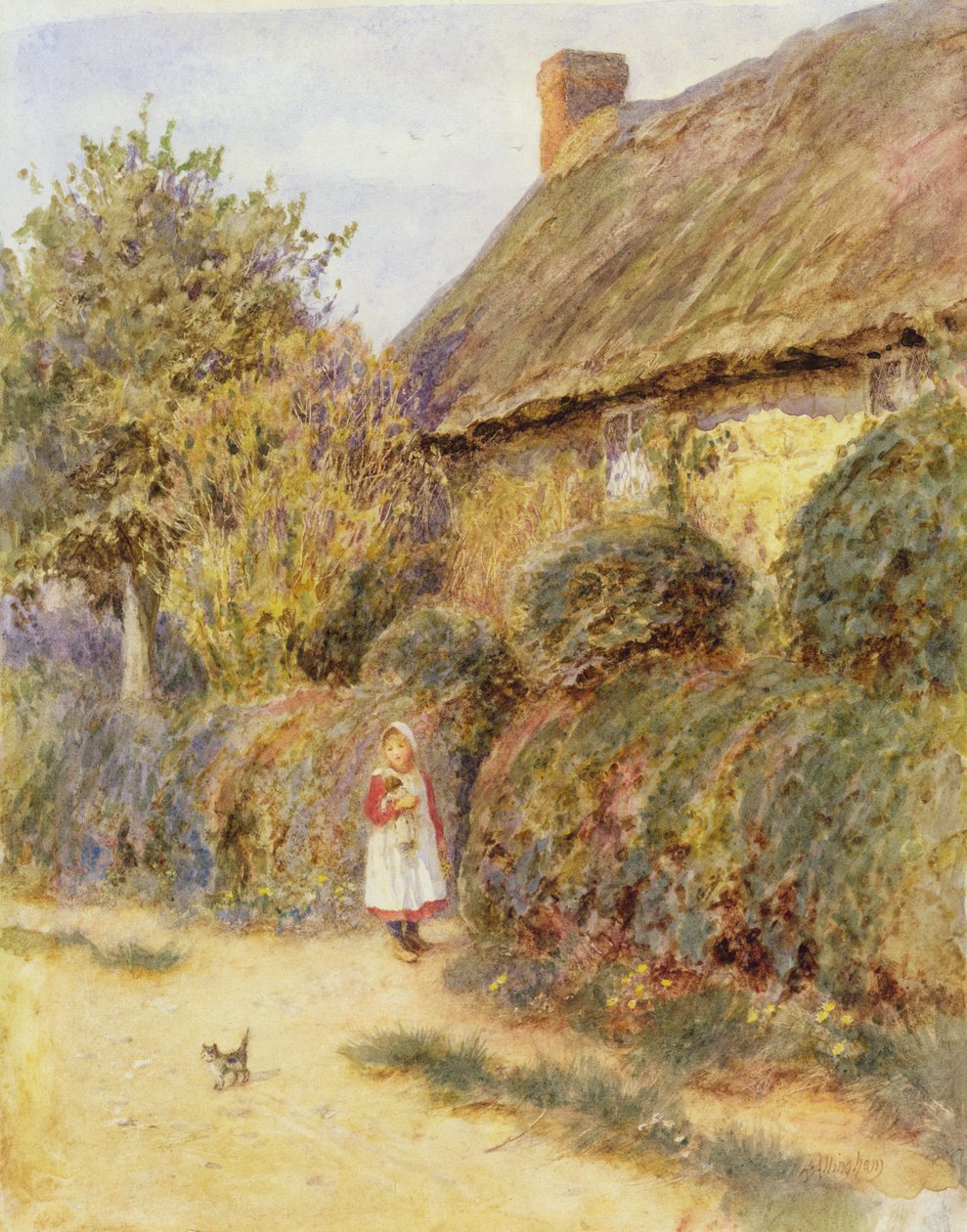 Afgedwaald door Helen Allingham