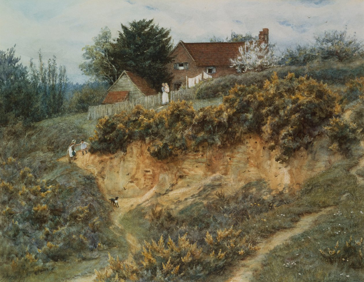 Bij Sandhills, Witley door Helen Allingham