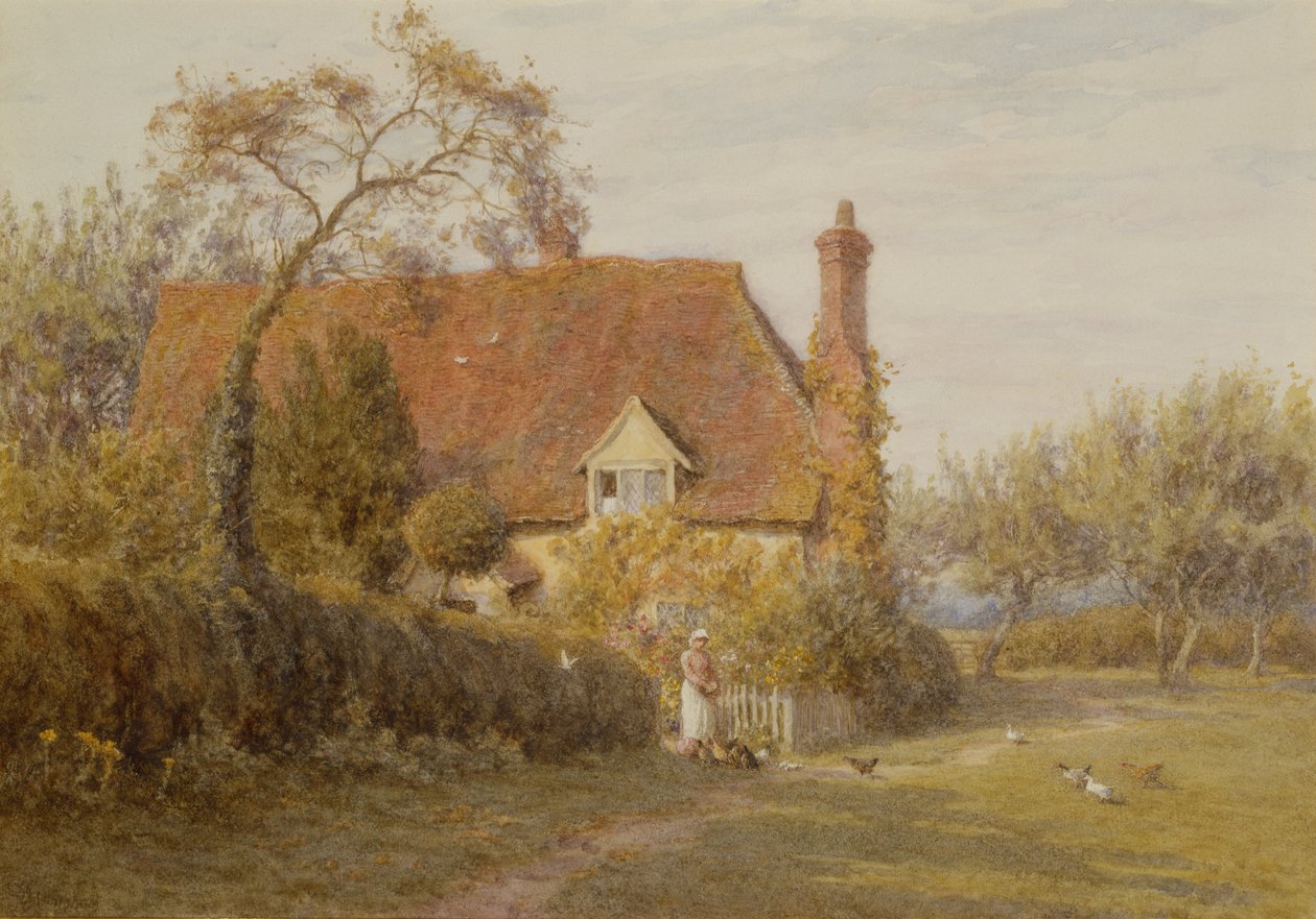 Hedges Boerderij, East End Boerderij, Pinner door Helen Allingham