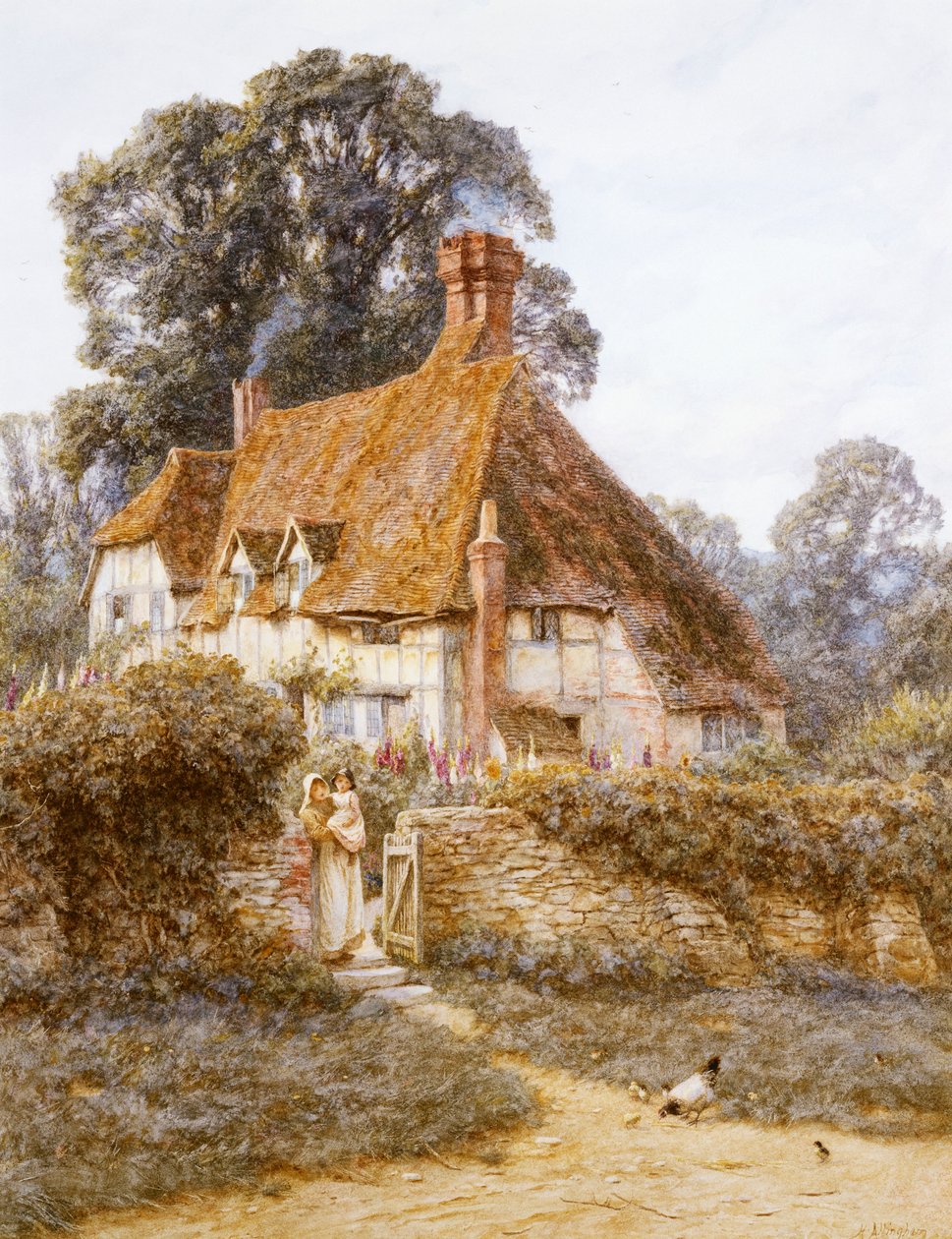 Bij Witley, Surrey door Helen Allingham