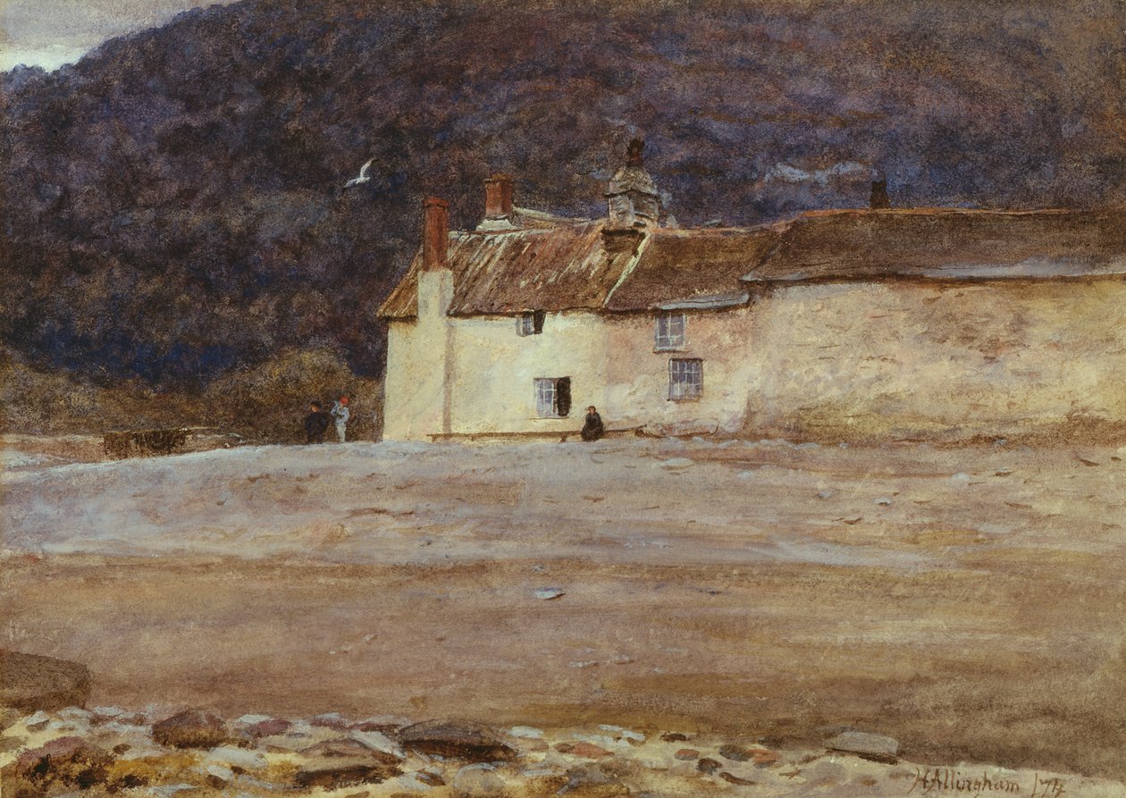 Het Laatste Huis in Lynmouth door Helen Allingham