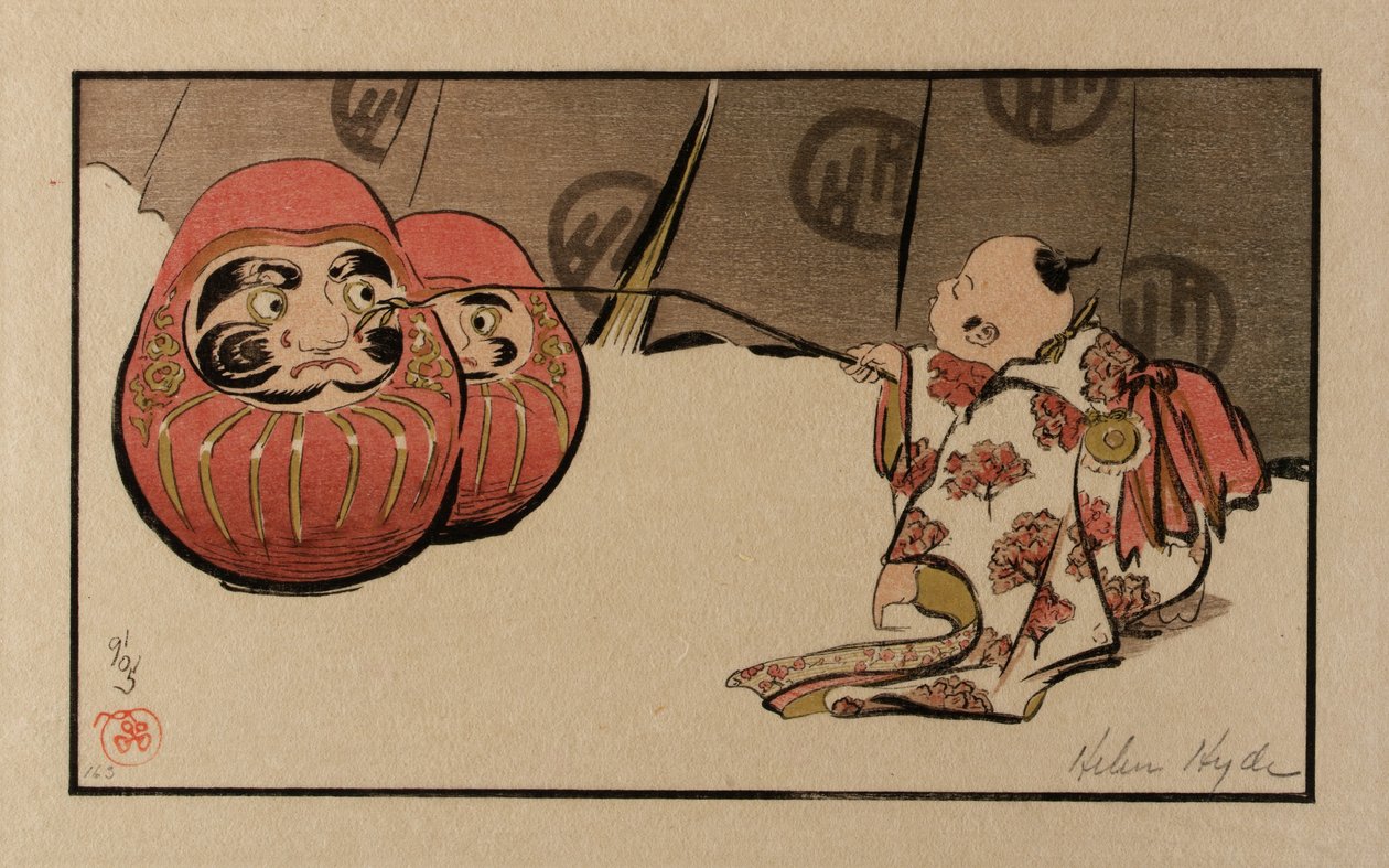 De Daruma plagen door Helen Hyde