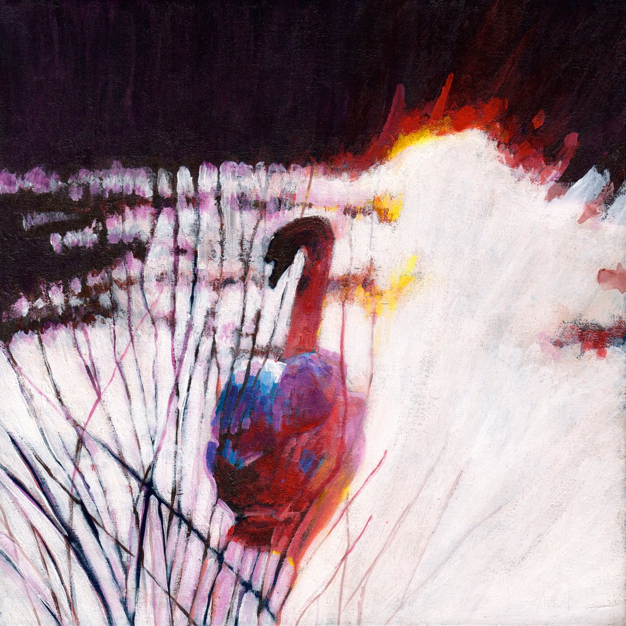 Gouden sereniteit, 2015 (acrylverf op doek) door Helen White