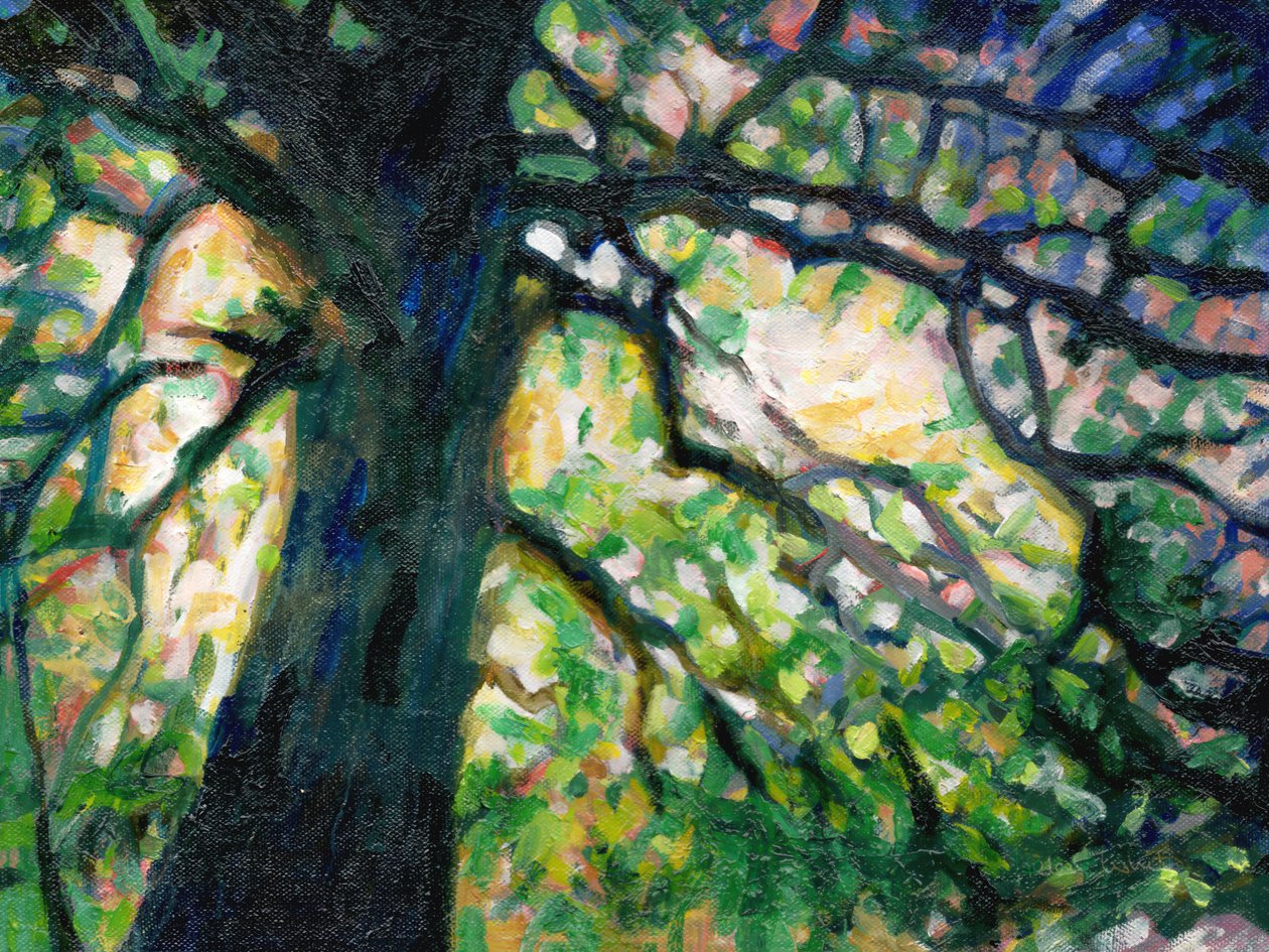 De Silchester Eik, 2016, olieverf op doek door Helen White