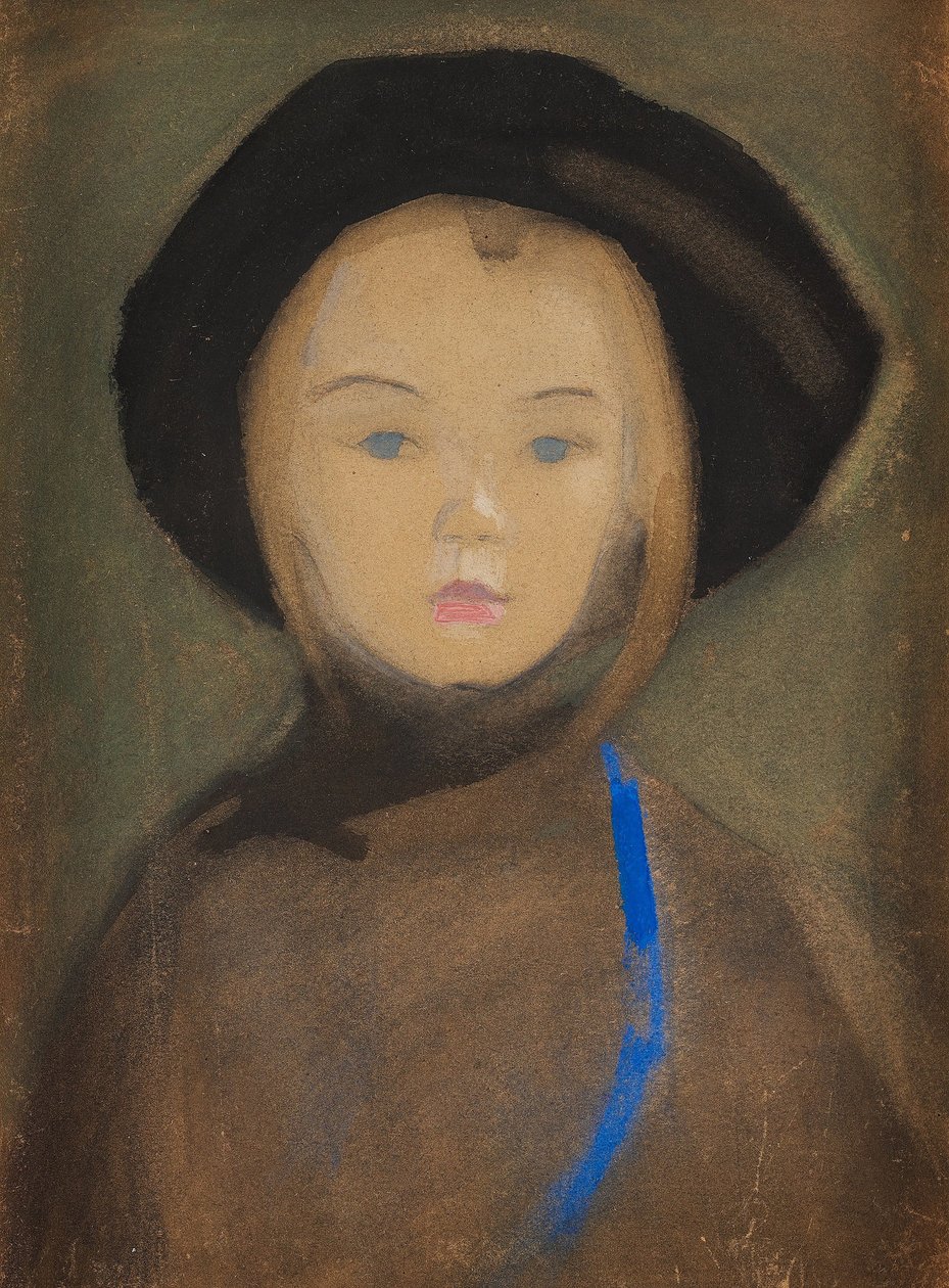 Meisje met Blauwe Lint door Helene Schjerfbeck
