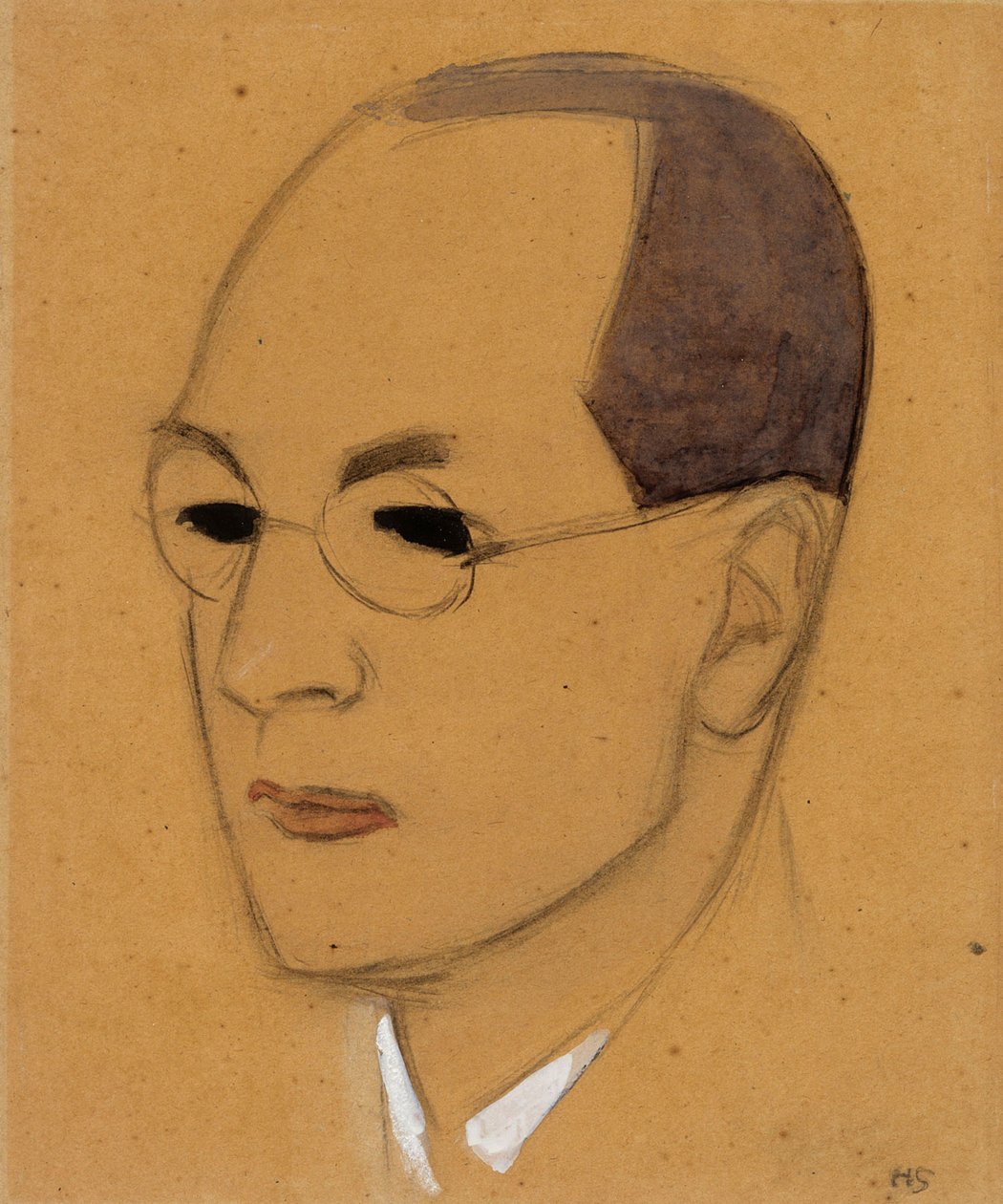 Portret van Jalo Sihtola, schets door Helene Schjerfbeck