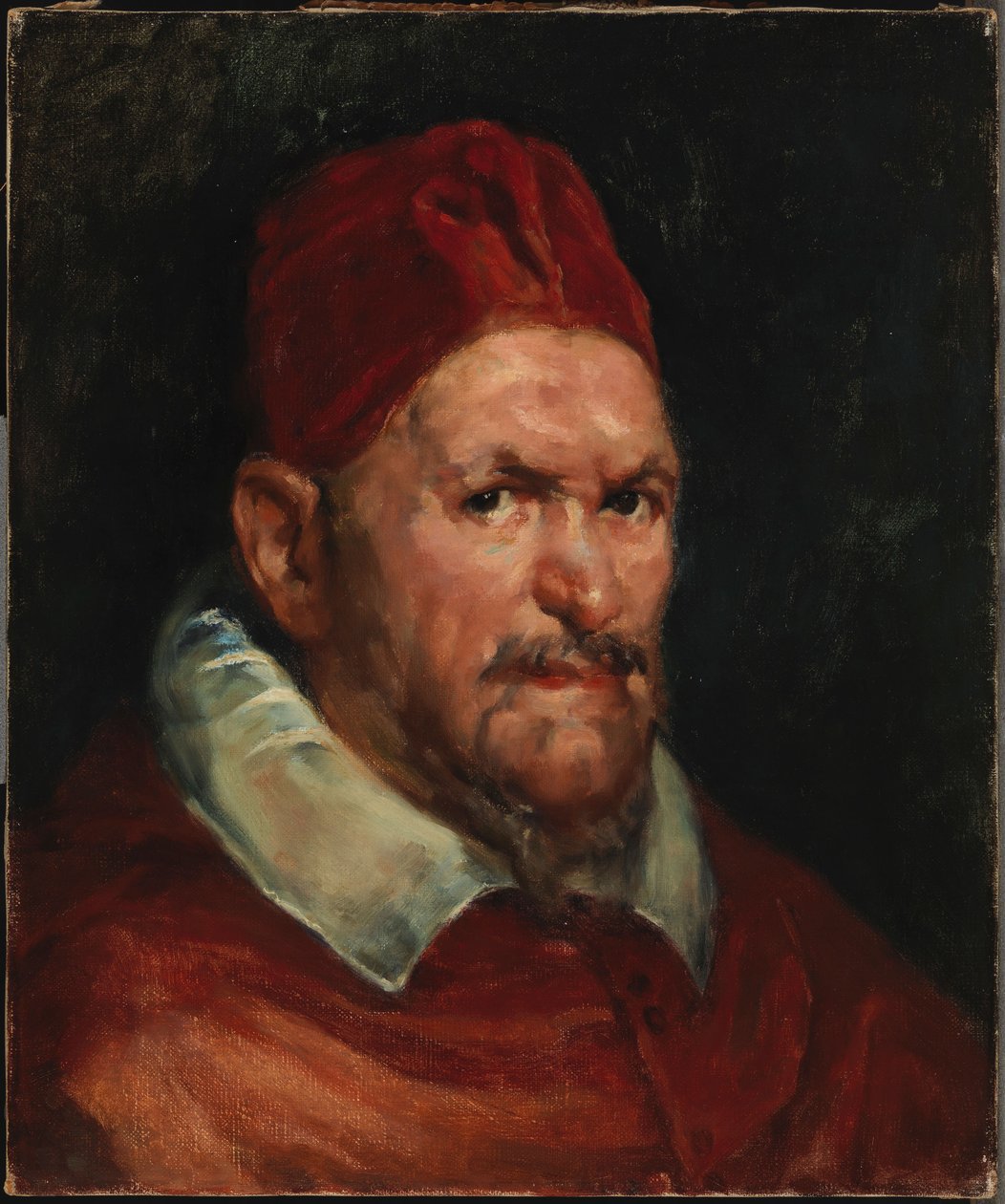 Portret van paus Innocentius X, kopie naar Velázquez door Helene Schjerfbeck