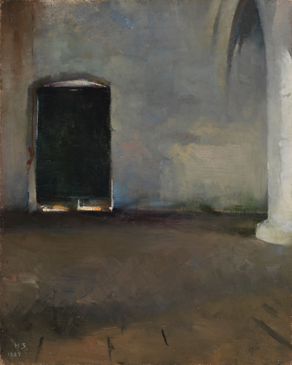 De deur door Helene Schjerfbeck