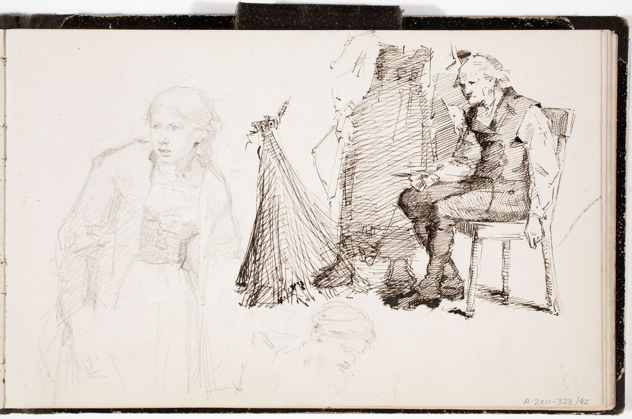 Zonder titel door Helene Schjerfbeck