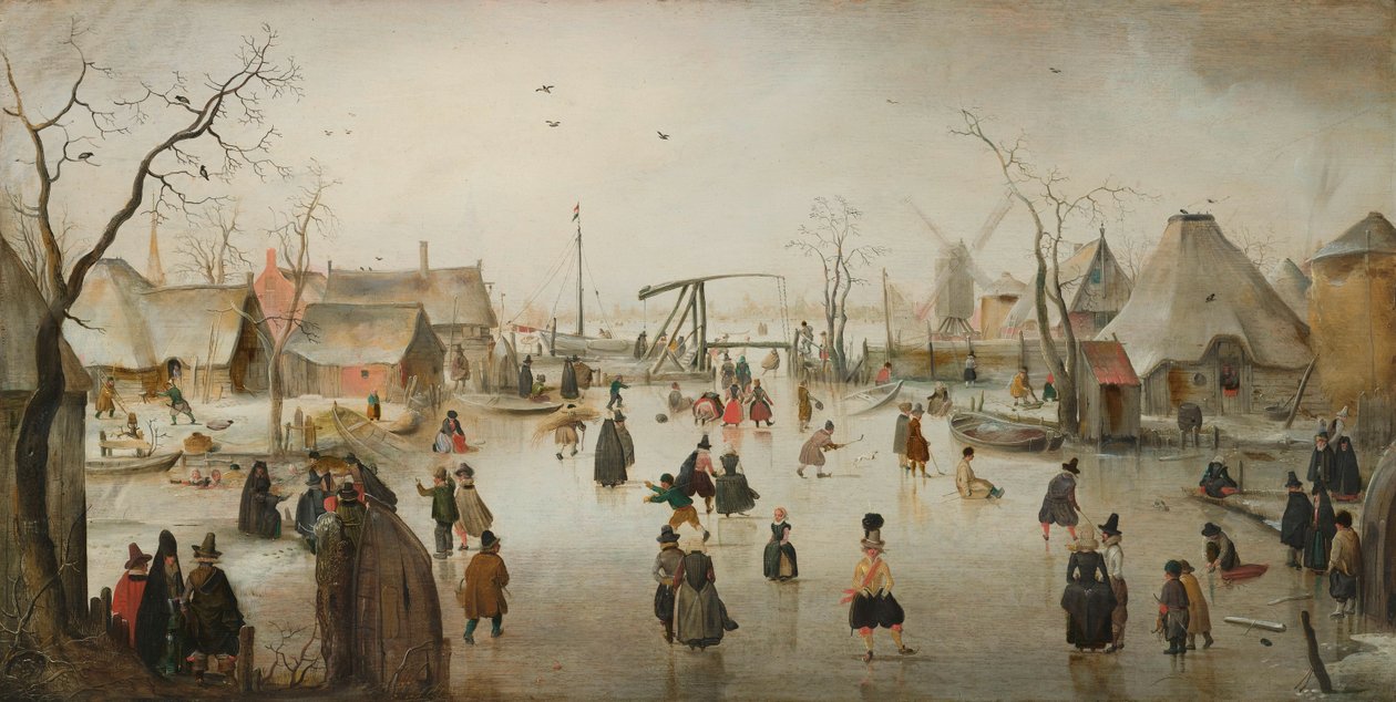 IJsscène door Hendrick Avercamp