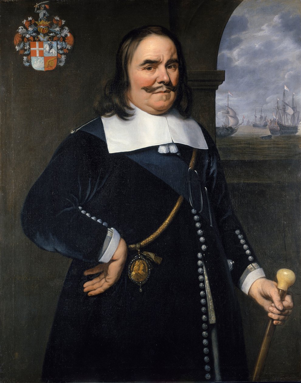Michiel Adriaenszoon de Ruyter, Luitenant-Admiraal-Generaal van de Verenigde Provinciën (1607-1676) door Hendrick Berckman