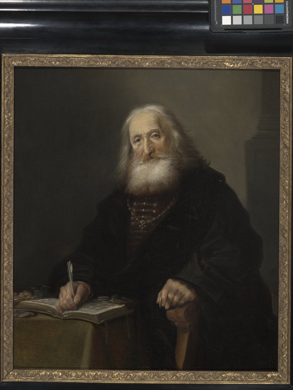 De muntenverzamelaar door Hendrick Gerritsz Pot