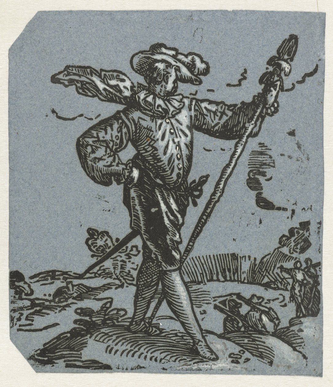 Kapitein van de infanterie door Hendrick Goltzius (circle of)