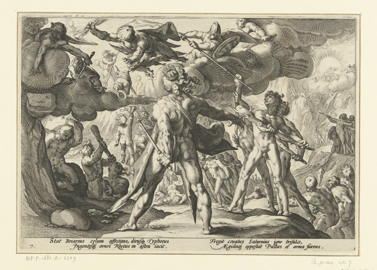 Aanval van de Giganten op de godenwereld Ovidius