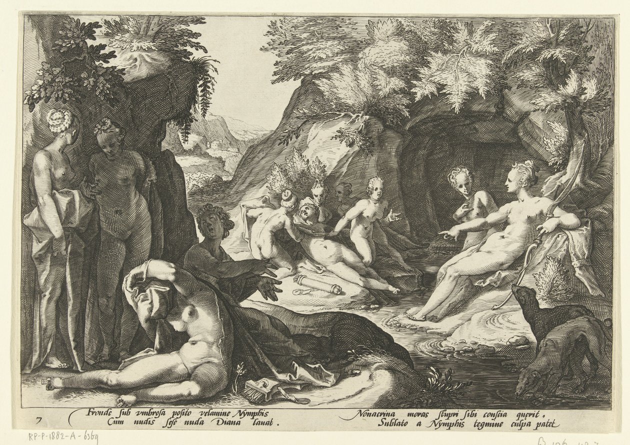 Diana ontdekt de zwangerschap van Callisto (Ovidius
