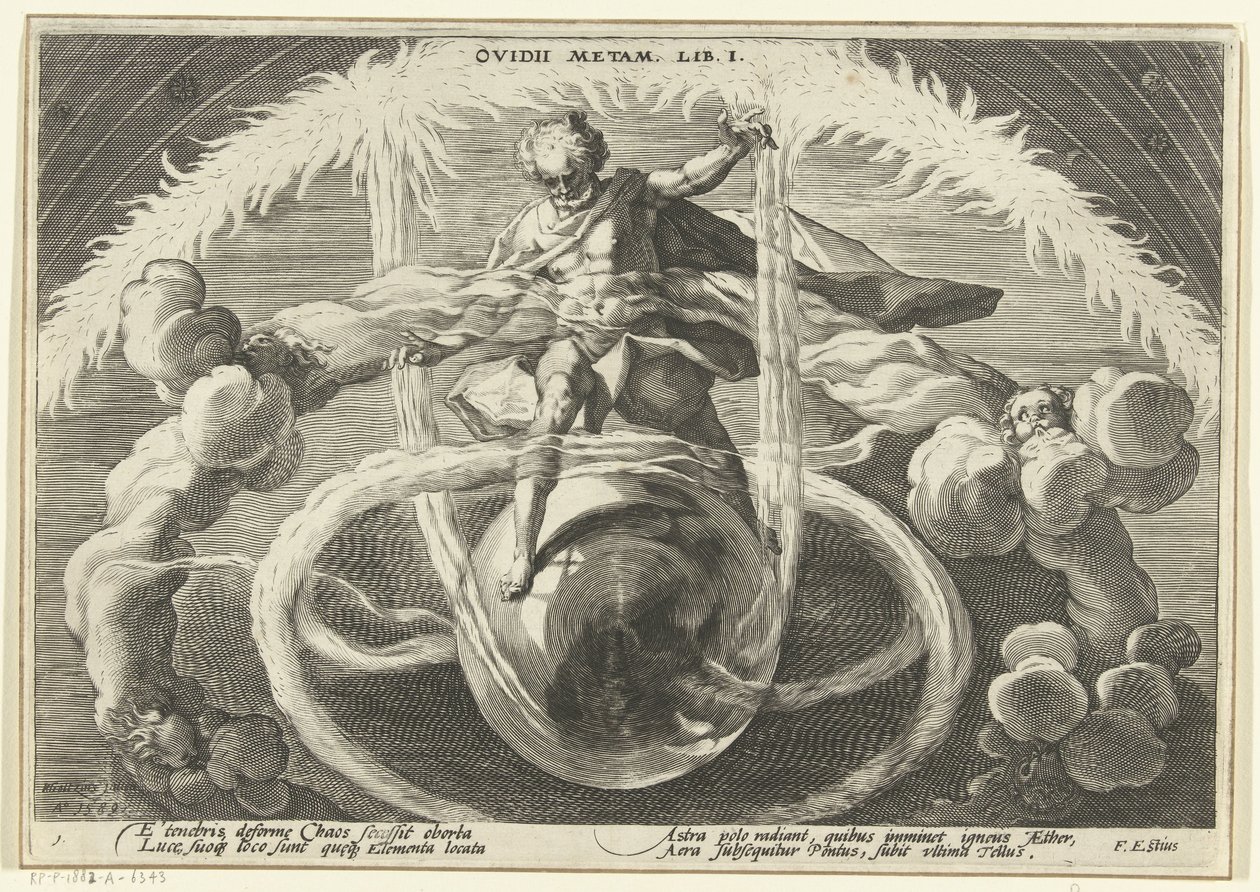 Orde in de chaos door Hendrick Goltzius (workshop of)