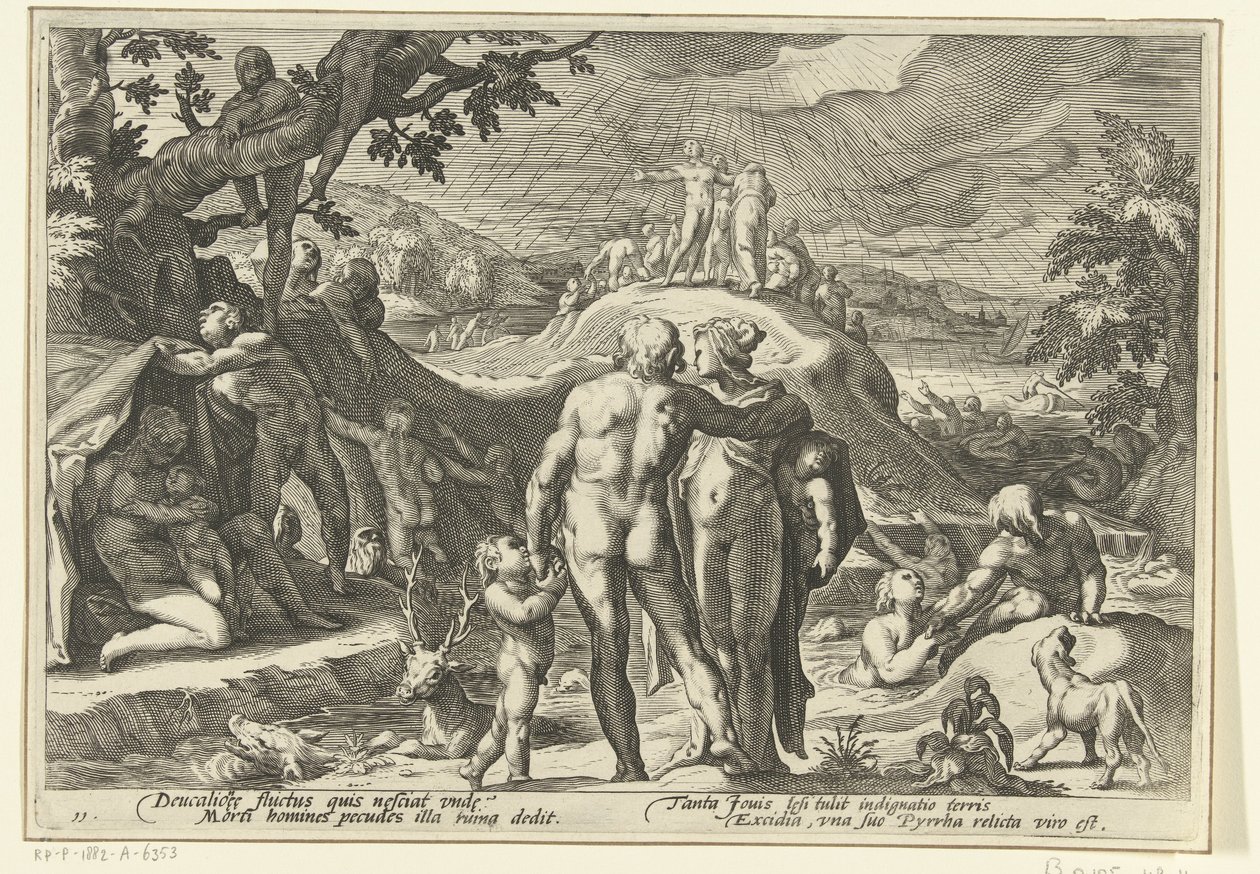 De zondvloed van Deucalion (Ovidius