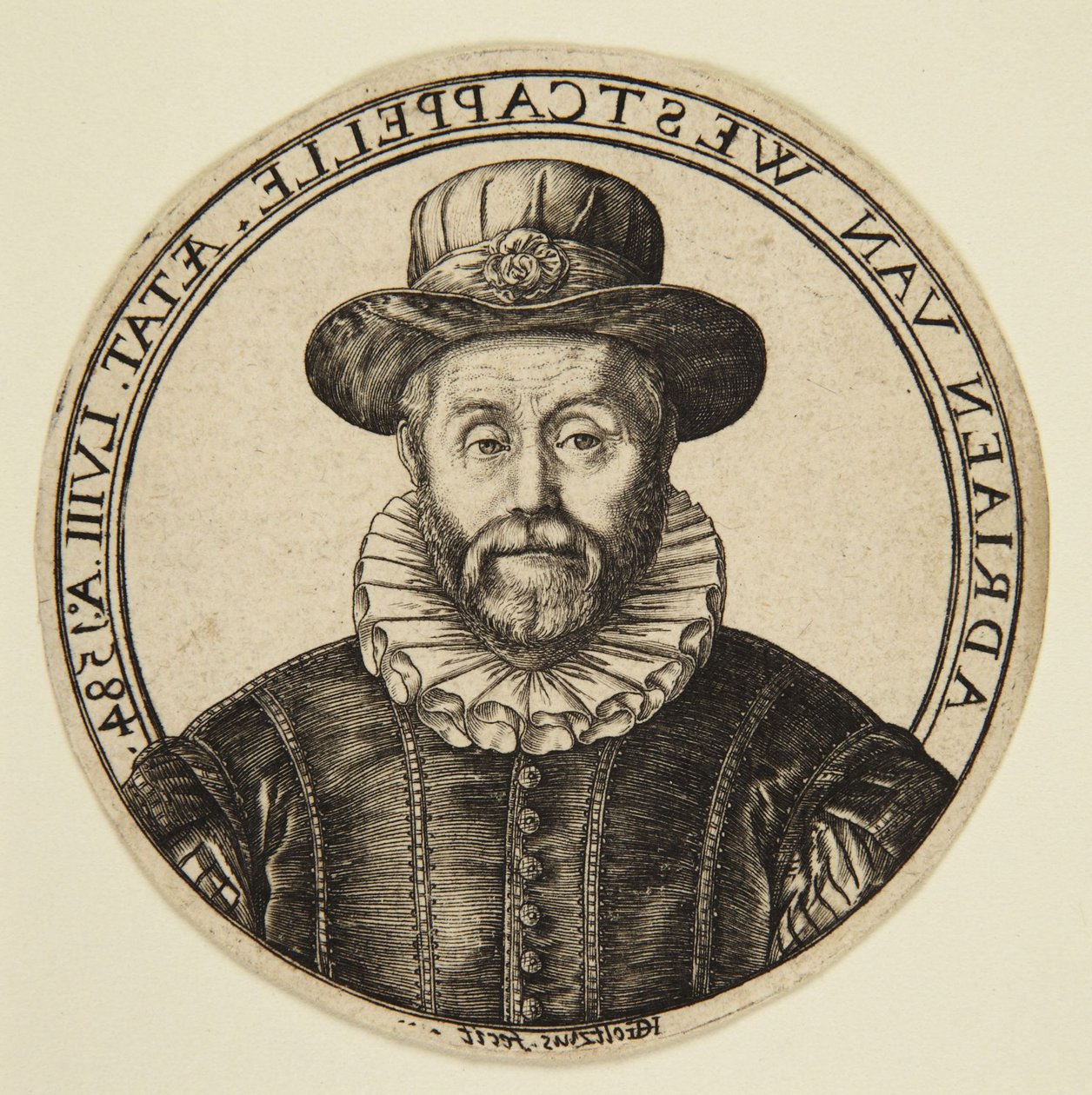 Adriaen van Westcappelle door Hendrick Goltzius