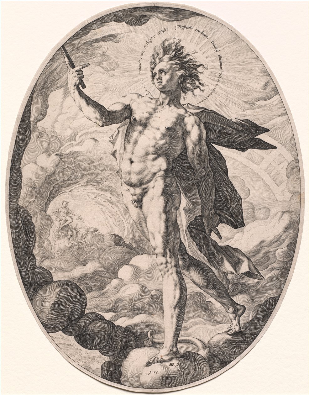 Apollo door Hendrick Goltzius