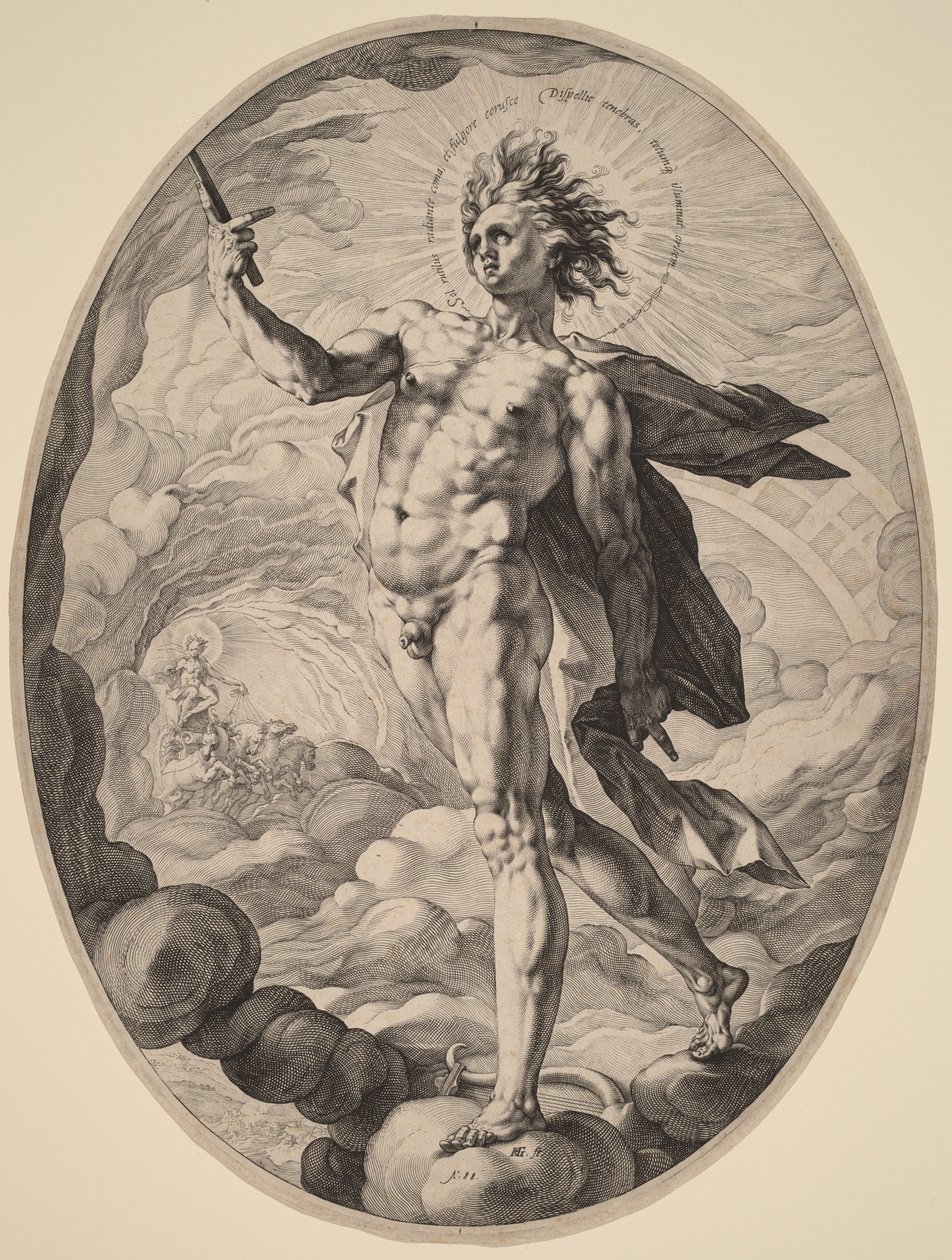 Apollo door Hendrick Goltzius
