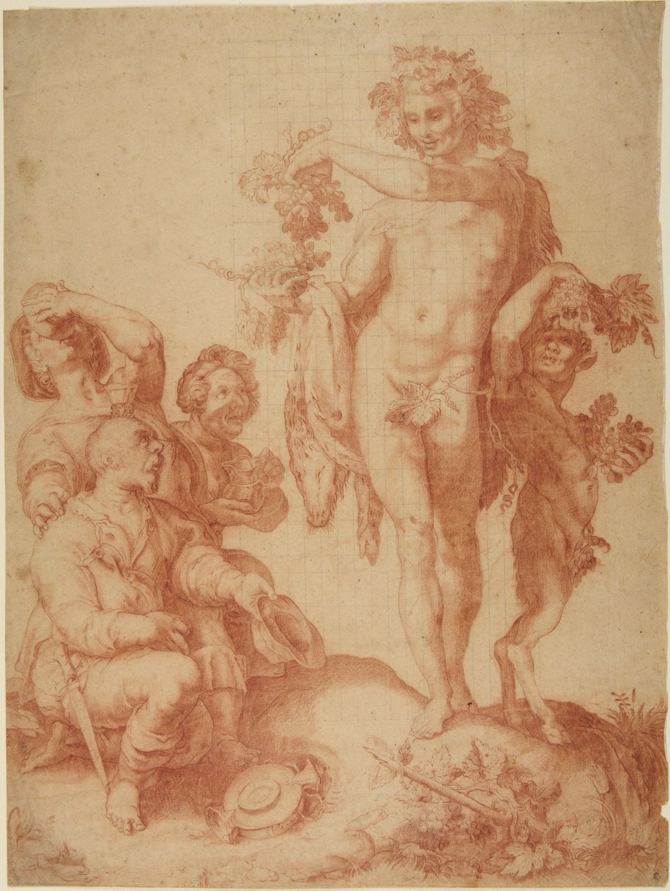 Bacchus door Hendrick Goltzius